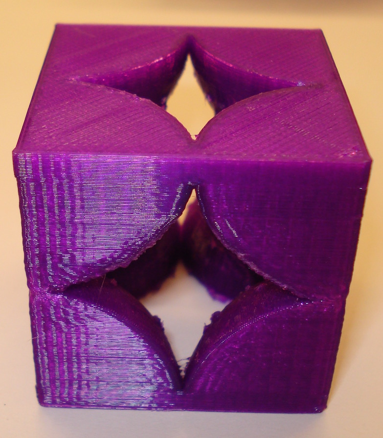 Picture of Bravais Simple Cubic Lattice.