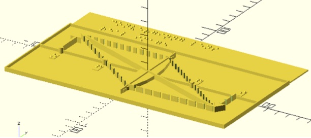 Picture of ray diagram maker OpenSCAD screen.