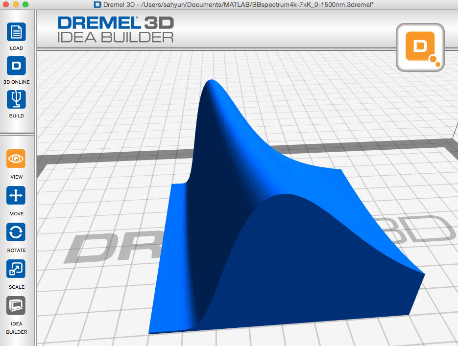 Picture of Dremel 3D file.